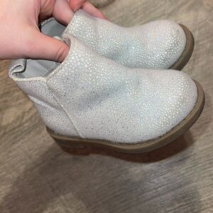 Silver glittery boots